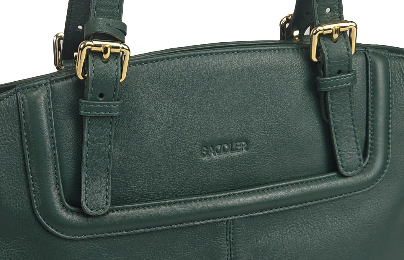 Sienna Zip Top Tote Shopper Bag for Women - Handmade by Saddler