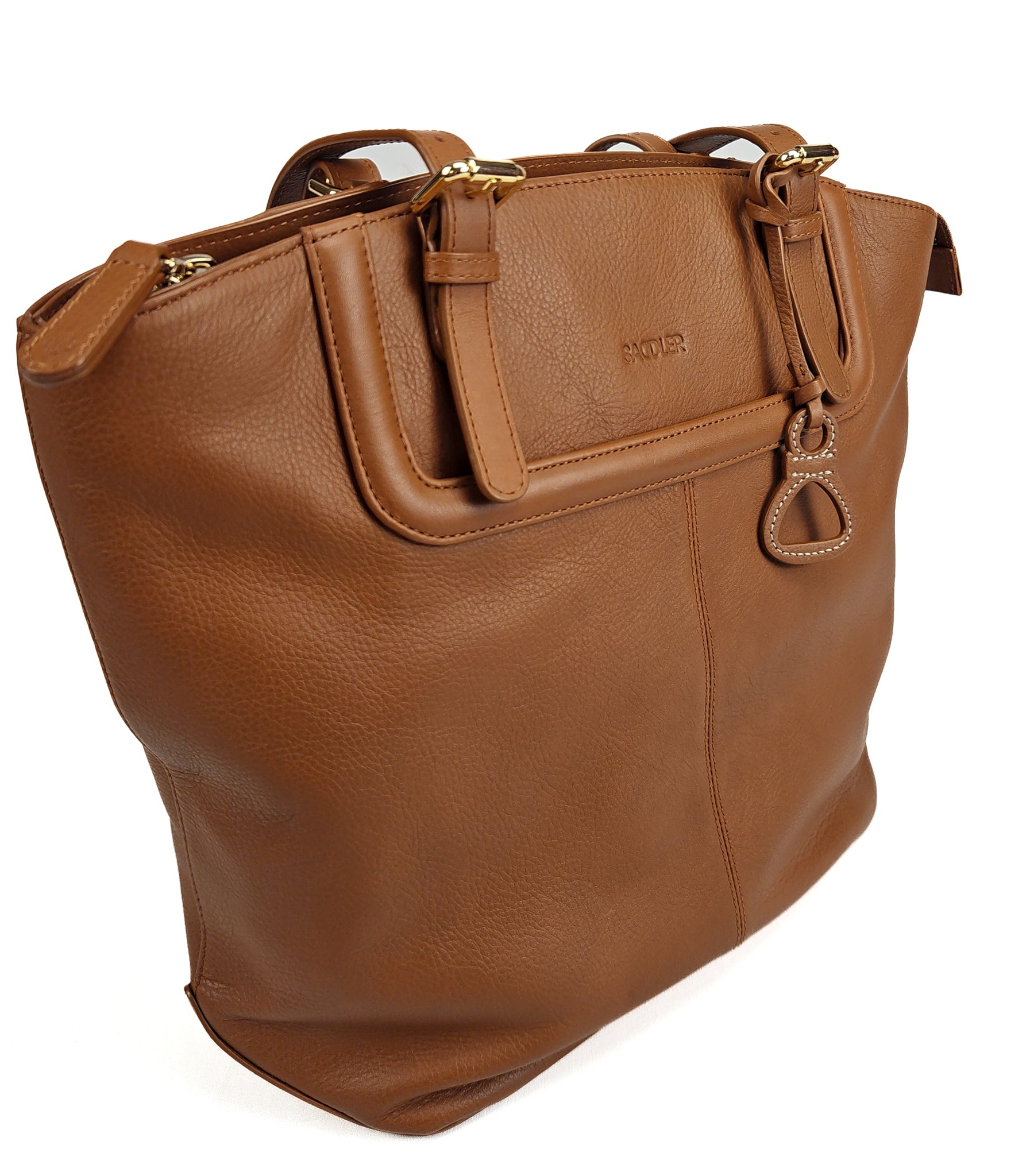 Sienna Zip Top Tote Shopper Bag for Women - Handmade by Saddler