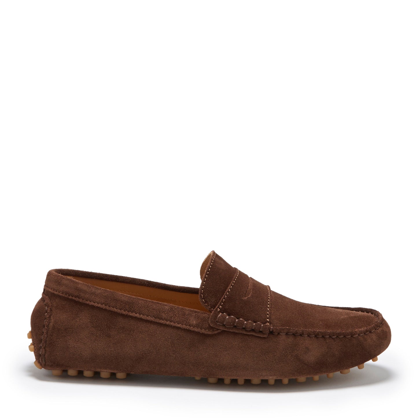 Hugs & Co Mens Brown Suede Penny Driving Loafers UK 7-14 product image 1