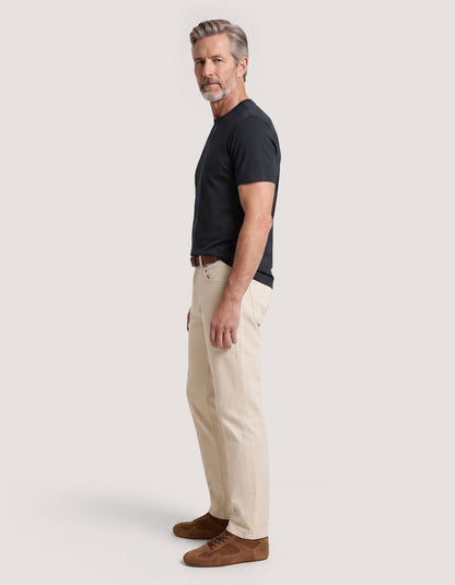Brian Oak Men's Black Supima Cotton T-Shirt with Smart Fit and Soft Feel