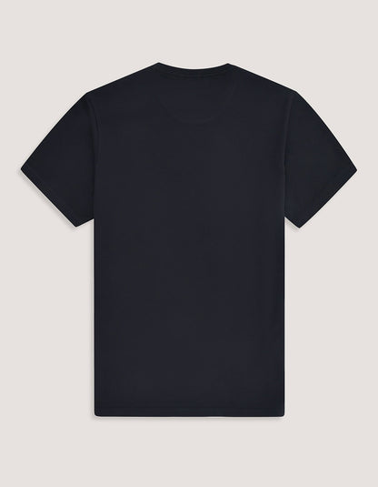 Brian Oak Men's Black Supima Cotton T-Shirt with Smart Fit and Soft Feel