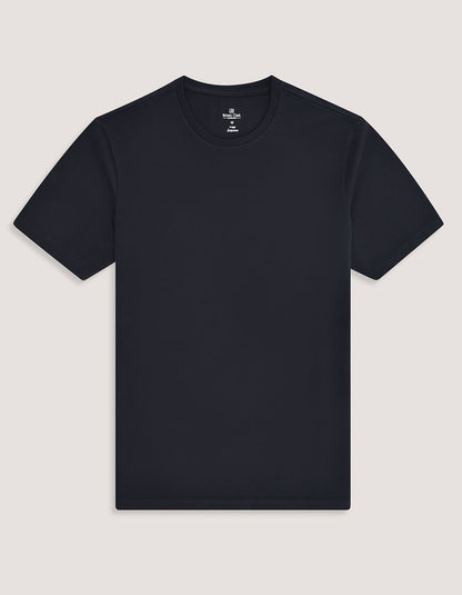 Brian Oak Men's Black Supima Cotton T-Shirt with Smart Fit and Soft Feel