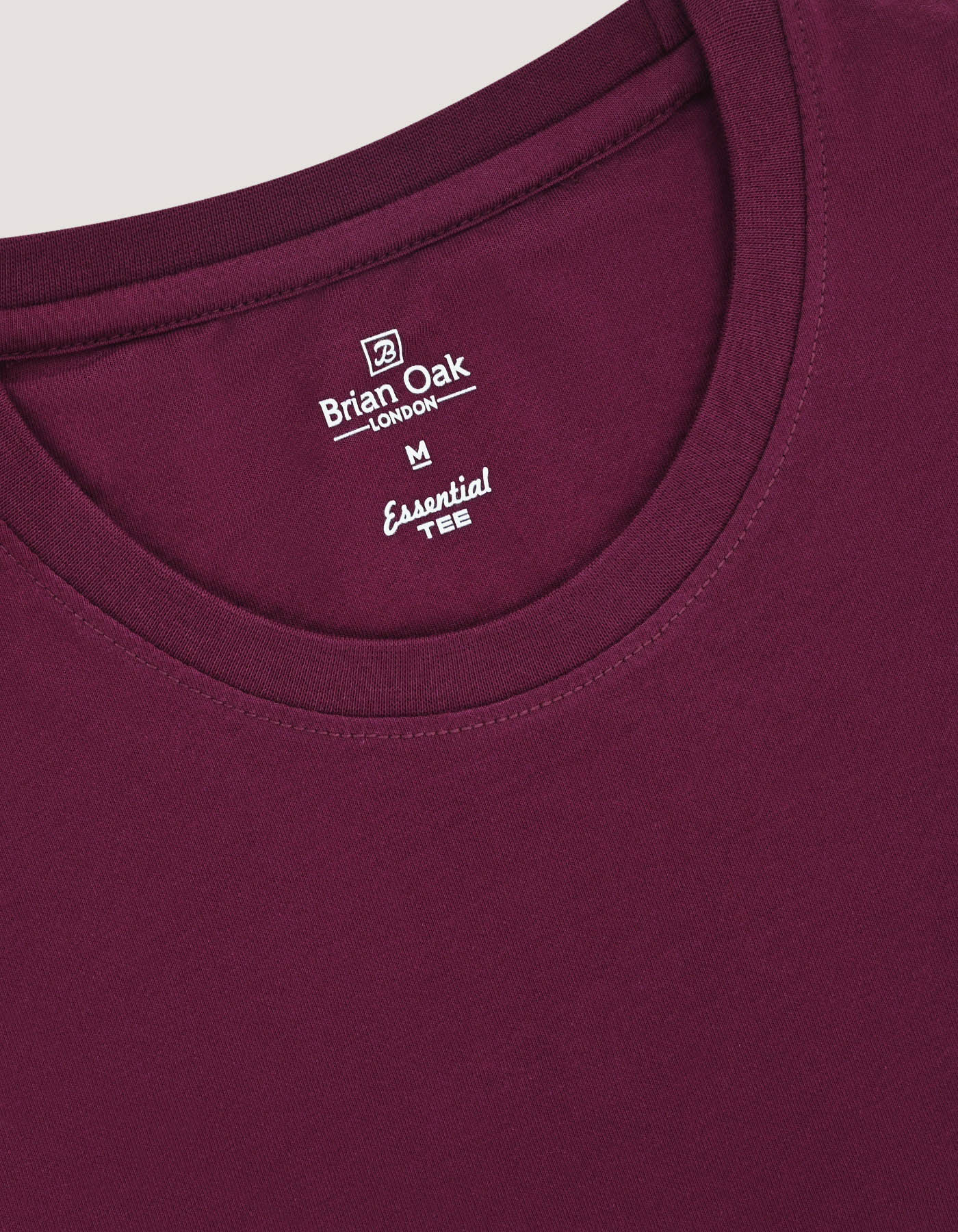 Maroon Plain Cotton T-Shirt