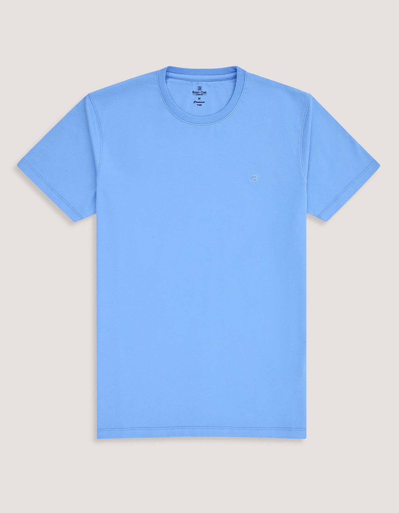 Premium Cotton T-Shirt – Sky Blue