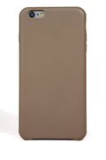 iPhone 6 Plus Case, Taupe Leather