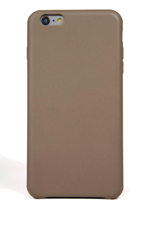 iPhone 6 Plus Case, Taupe Leather - QHA UK