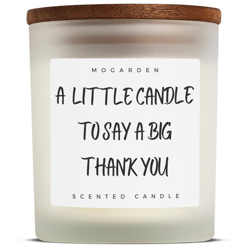Thank You Candle Gift, Thank You Gifts, Appreciation Gifts, Luxury Vanilla Scented Candle Natural Soy 220g