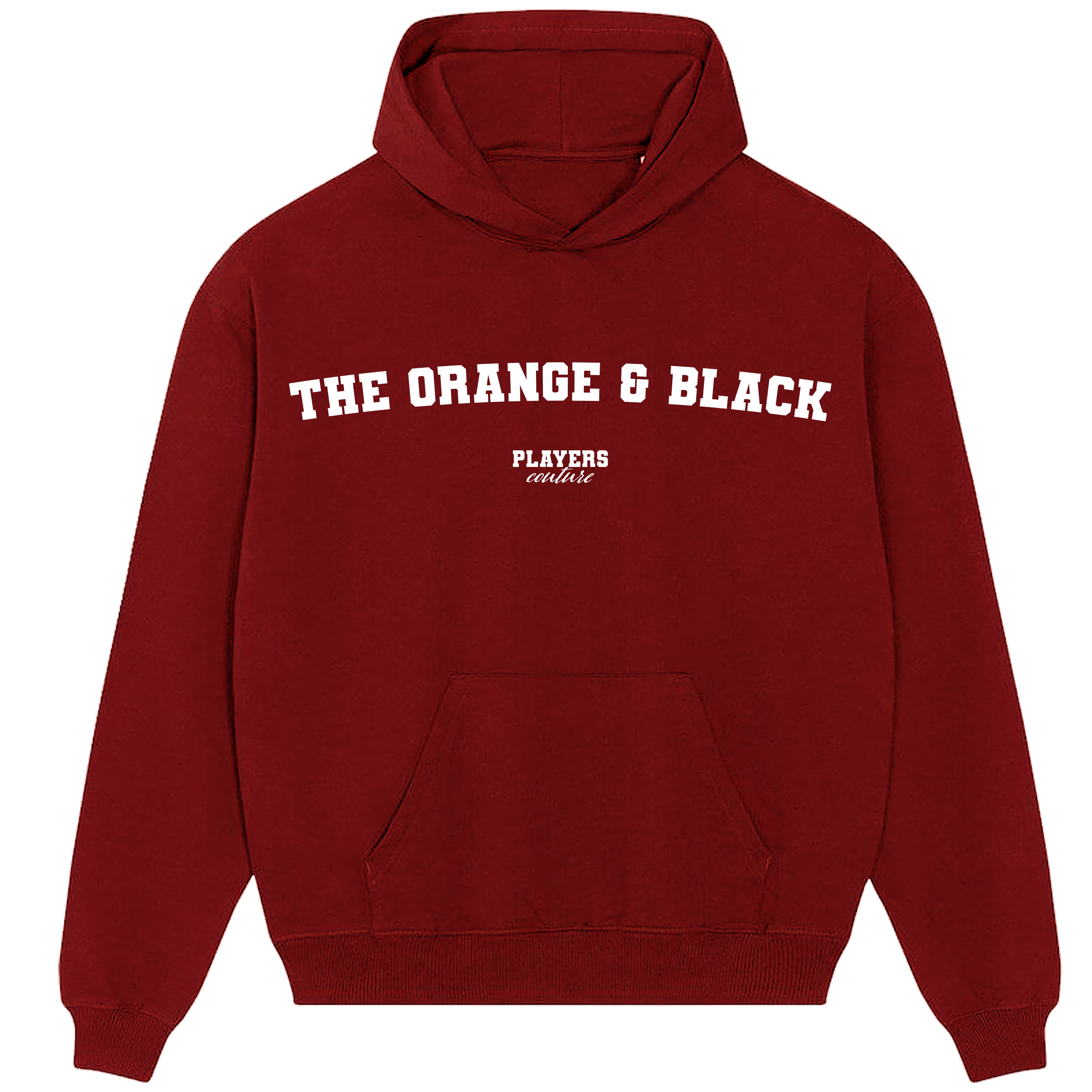 The Orange & Black Players Couture Men's Casual Hoodie