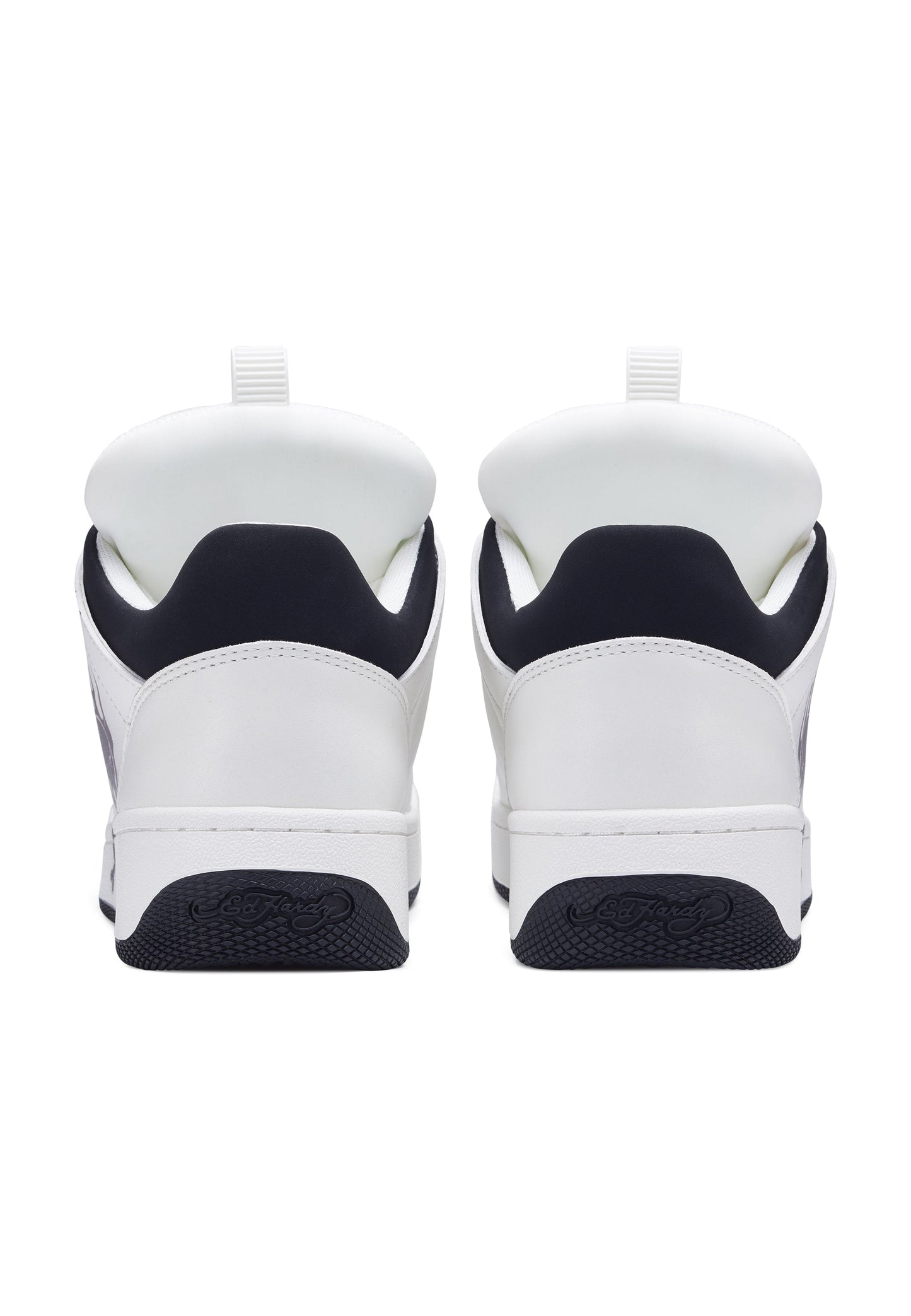 Womens Hardflip Low - Flaming Skull - White/Black