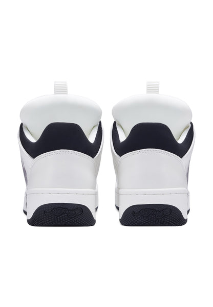 Womens Hardflip Low - Flaming Skull - White/Black