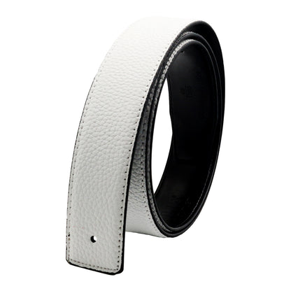QHA 38mm Split Leather Strap for Buckle, Contrast Stitch, Unisex, Q06