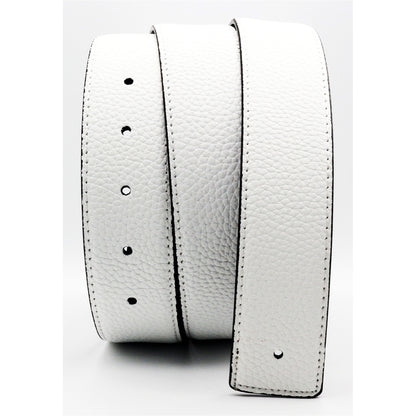 QHA 38mm Split Leather Strap for Buckle, Contrast Stitch, Unisex, Q06