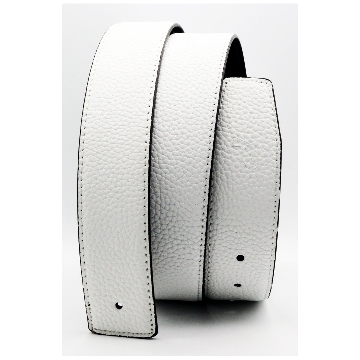 QHA 38mm Split Leather Strap for Buckle, Contrast Stitch, Unisex, Q06