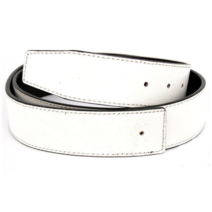 QHA 38mm Split Leather Strap for Buckle, Contrast Stitch, Unisex, Q06