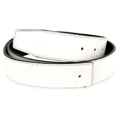 QHA 38mm Split Leather Strap for Buckle, Contrast Stitch, Unisex, Q06