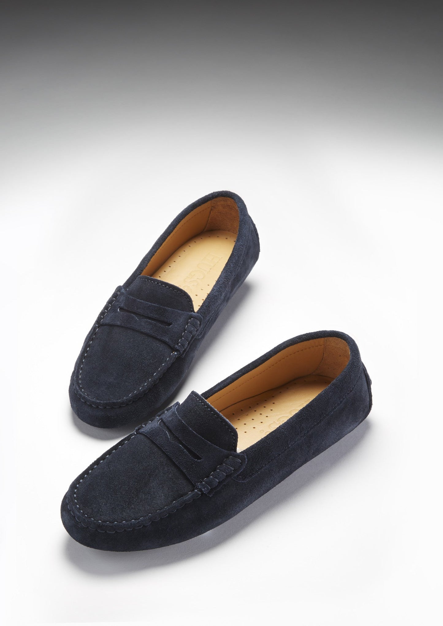 Hugs & Co Womens Navy Blue Suede Penny Driving Loafers EU 36-42 product image 3