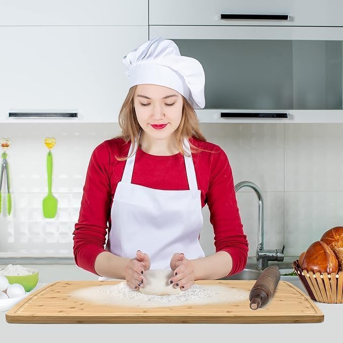 XL Bamboo Cutting Board 3ft x 2ft Heavy Duty Kitchen Chopping VORVIL