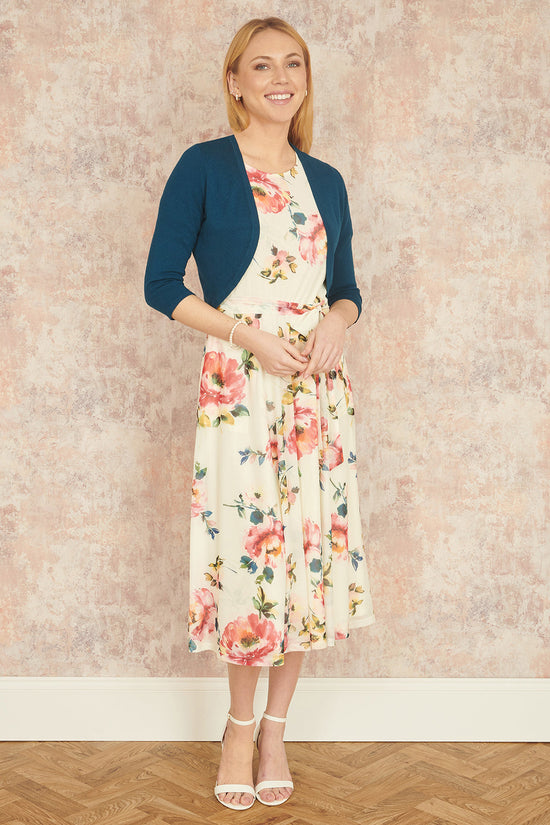 Yumi Teal Knitted Bolero - QHA UK