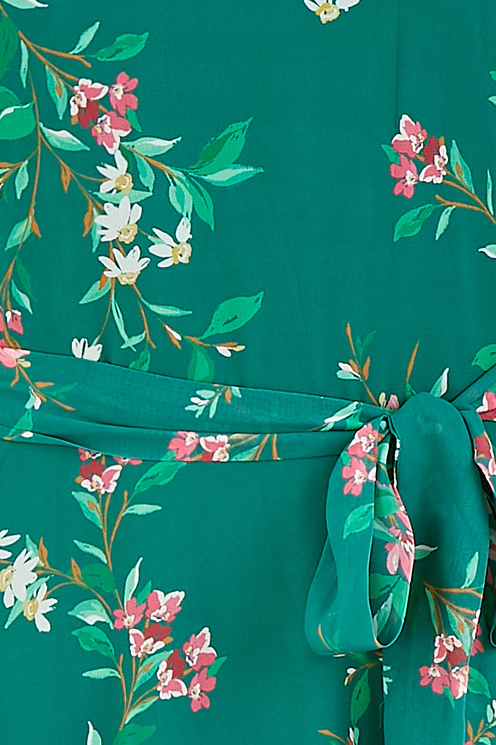Yumi Green Daisy Print Skater Dress - QHA UK