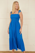 Yumi Blue Midi Sun Dress