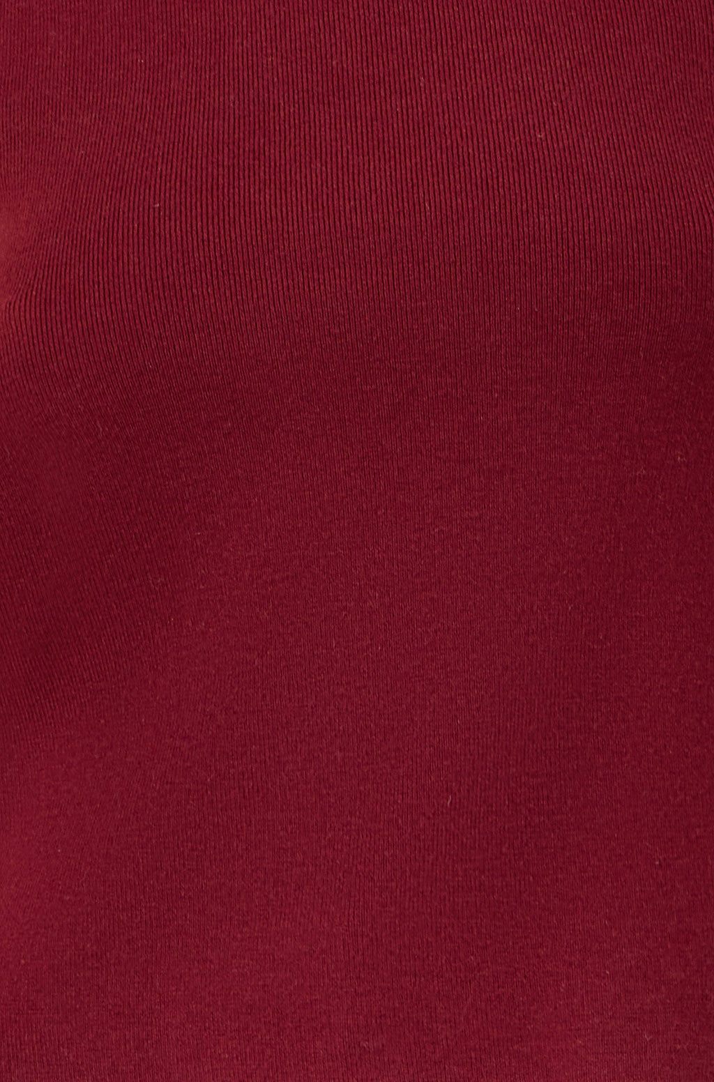 Yumi Burgundy Knitted Roll Neck Sleeveless Jumper