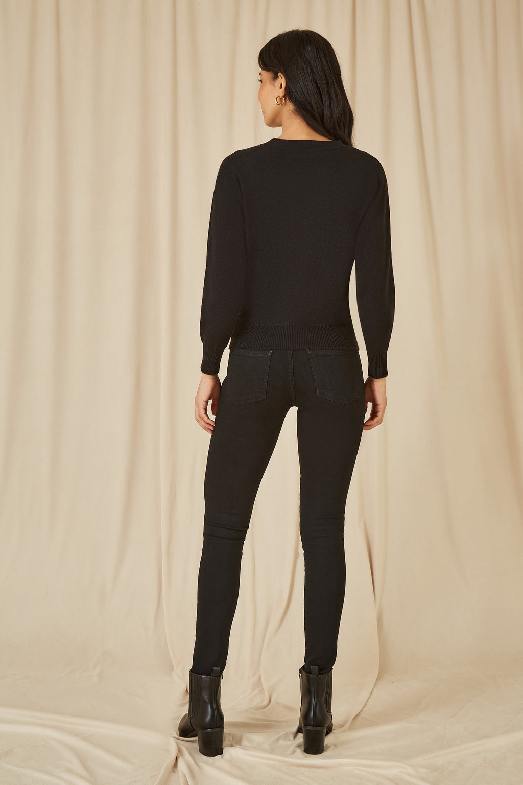 Yumi Black Knitted Batwing Jumper - QHA UK