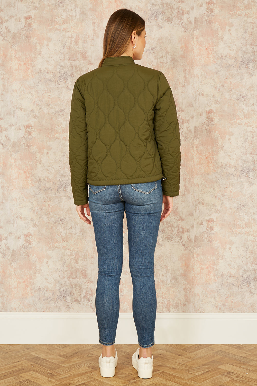 Yumi Green Short Quilted Jacket - QHA UK