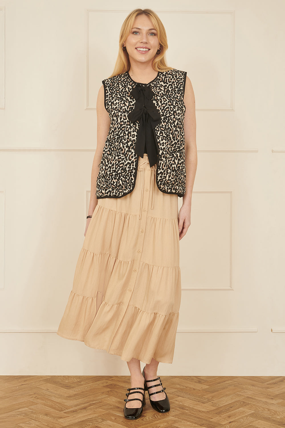 Yumi Stone Midi Boho Skirt - QHA UK