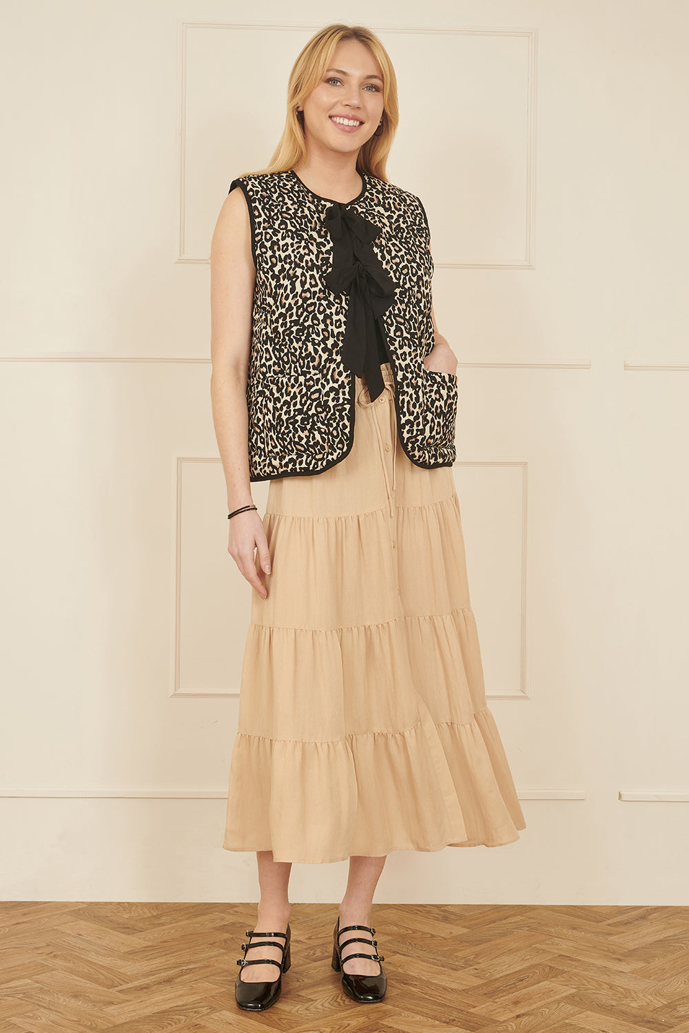 Yumi Stone Midi Boho Skirt - QHA UK