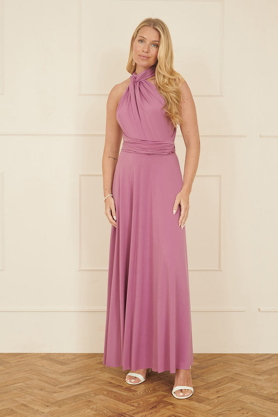 Yumi Pink Jersey Stretch Multiway Midi Dress - QHA UK