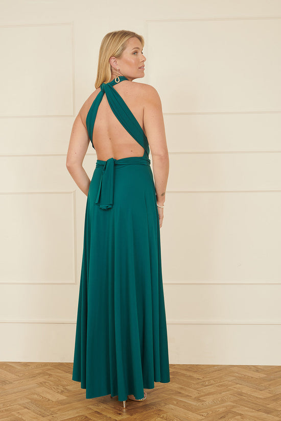 Yumi Green Jersey Stretch Multiway Midi Dress - QHA UK
