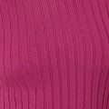Yumi Plum Ribbed Knit Roll Neck Jumper - QHA UK