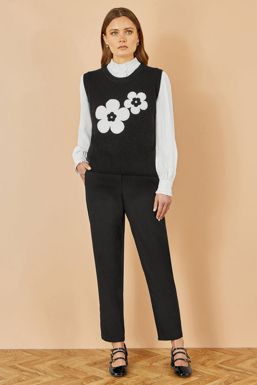 Black Stiletto Yumi Black Tailored Cigarette Trouser - QHA UK