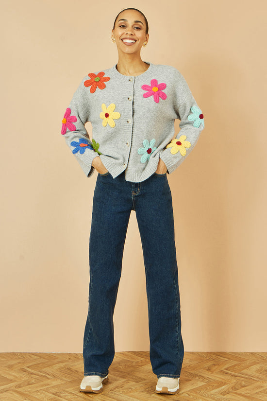 Yumi Blue Dark Wash Stretch Wide Leg Jeans - QHA UK