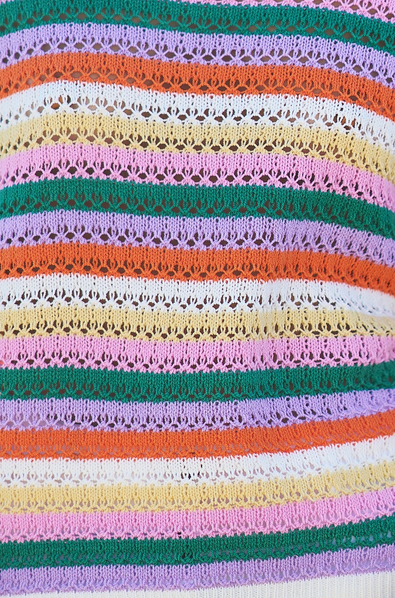 Yumi Multicolour Batwing Crochet Top