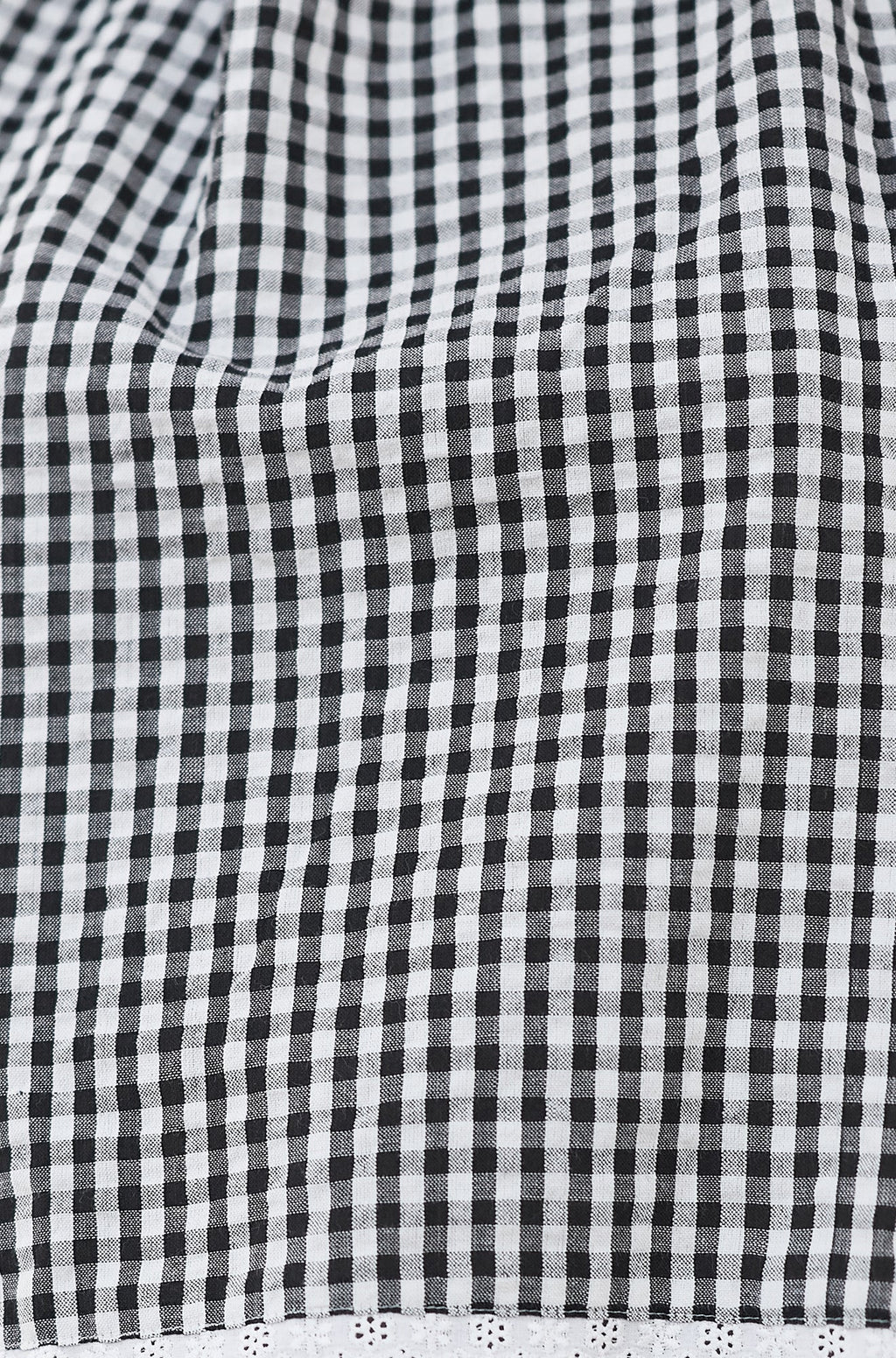 Yumi Black Gingham Cotton Midi Skirt - QHA UK