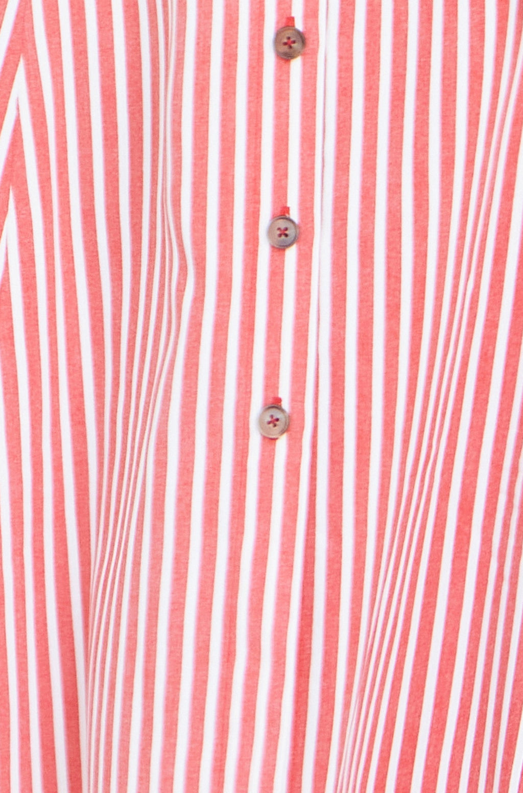 Yumi Red Stripe Midi Sleeveless Shirt Dress - QHA UK