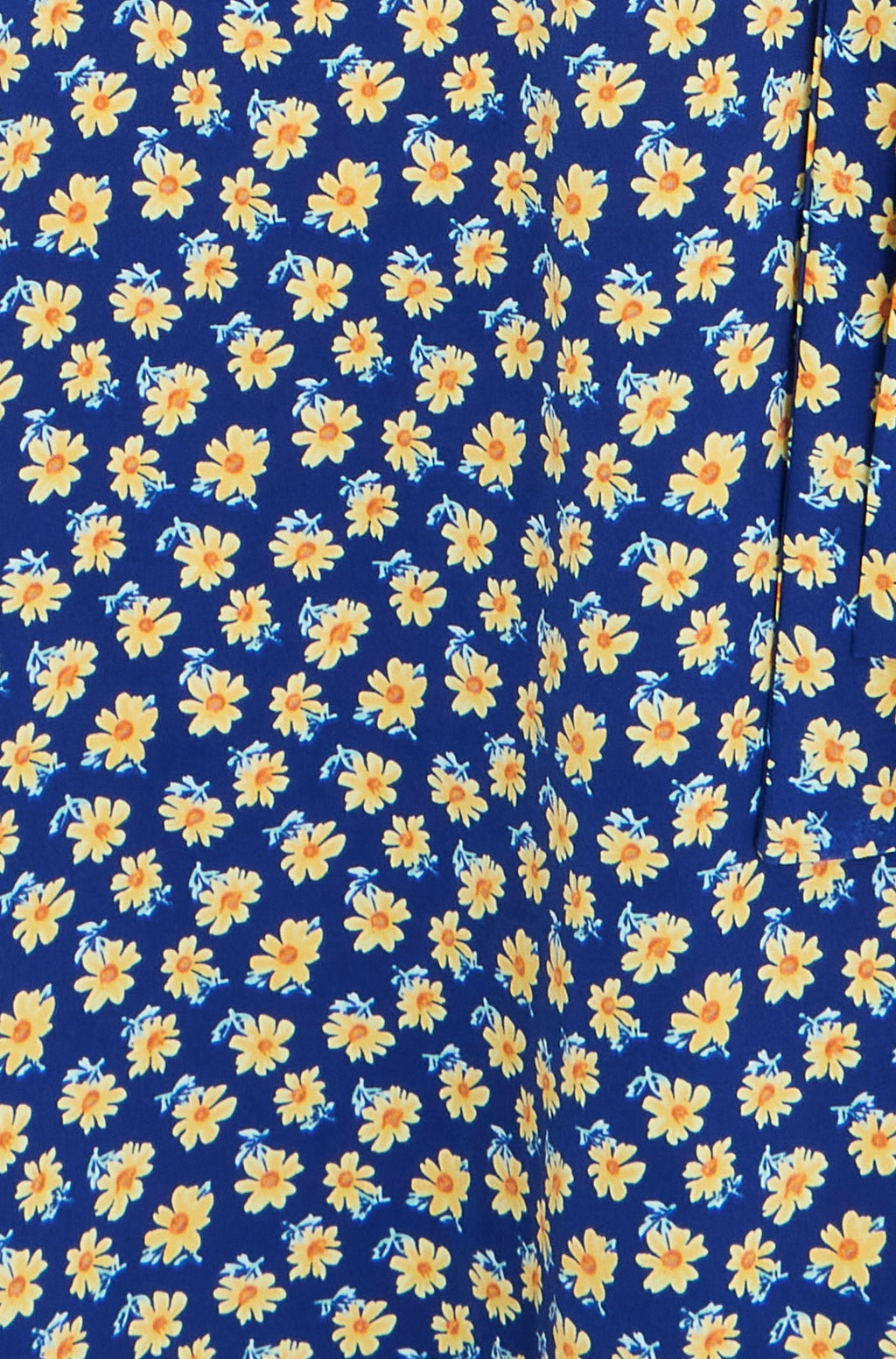 Yumi Navy Floral Midi Shirt Dress - QHA UK
