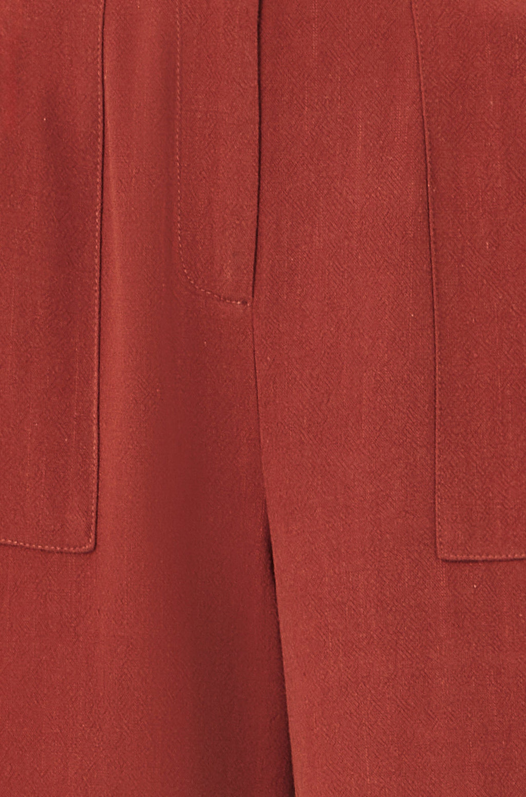 Yumi Brown Linen Mix Trousers