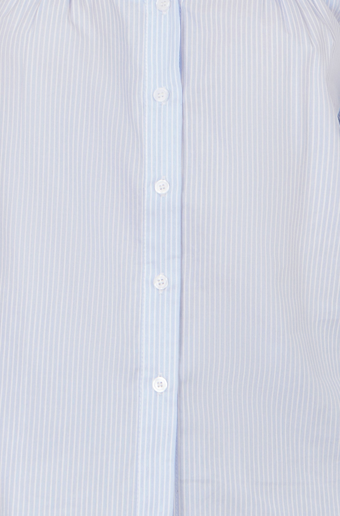 Yumi Blue Stripe Shirt With Lace Detail