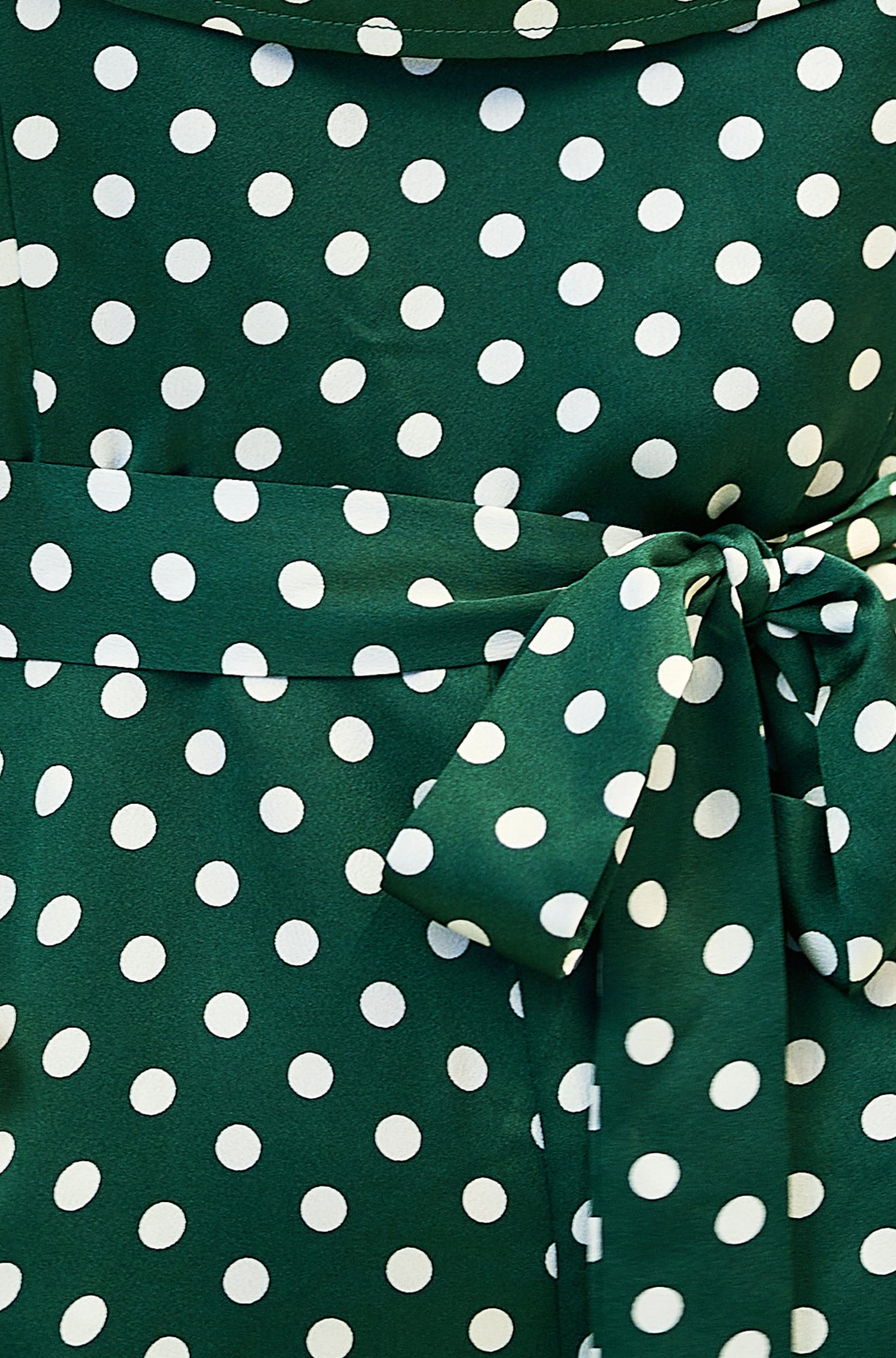 Yumi Green Spot Bardot Jumpsuit - QHA UK