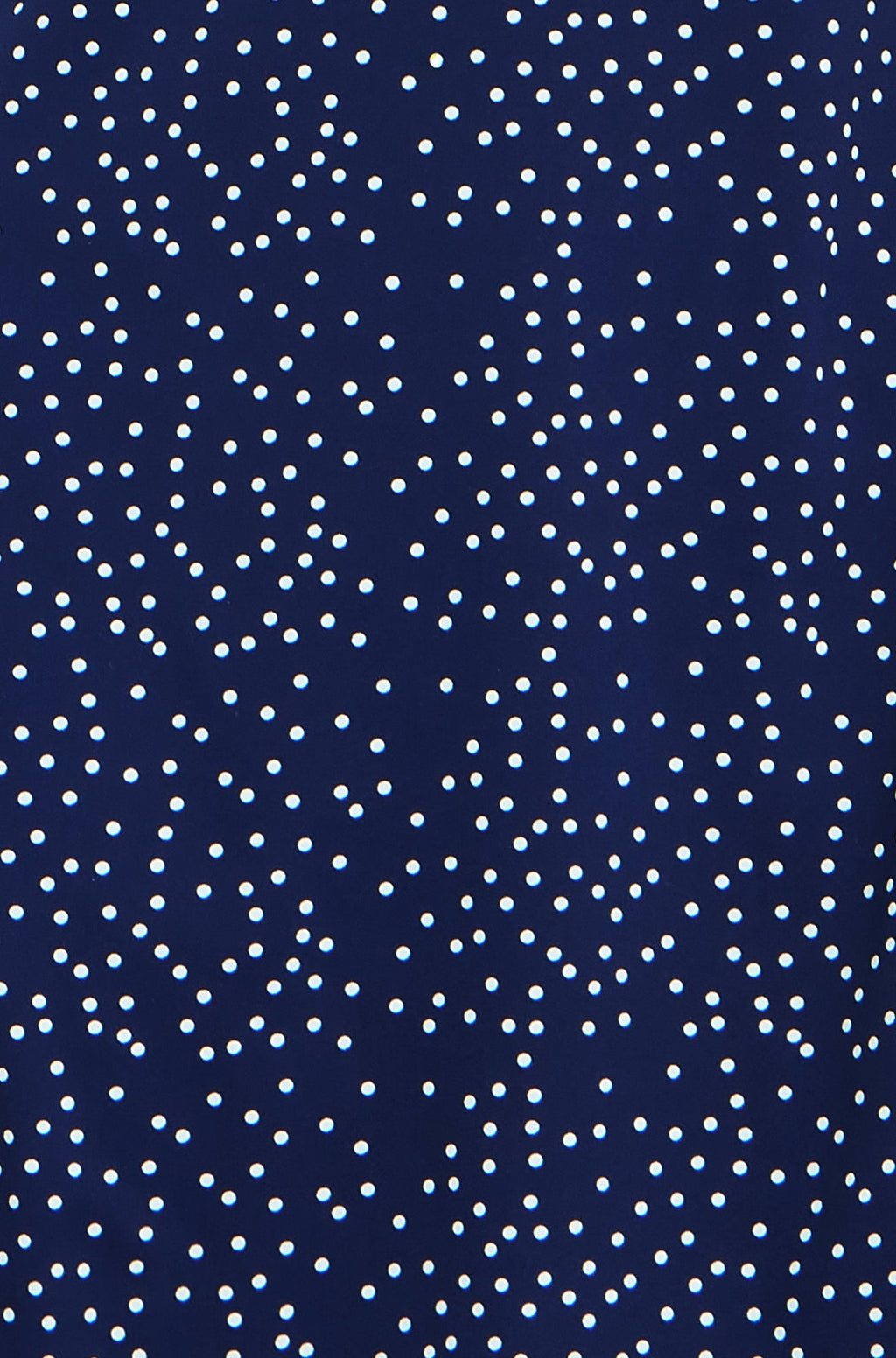 Yumi Navy Spot Print Lace Trim Skater Dress - QHA UK