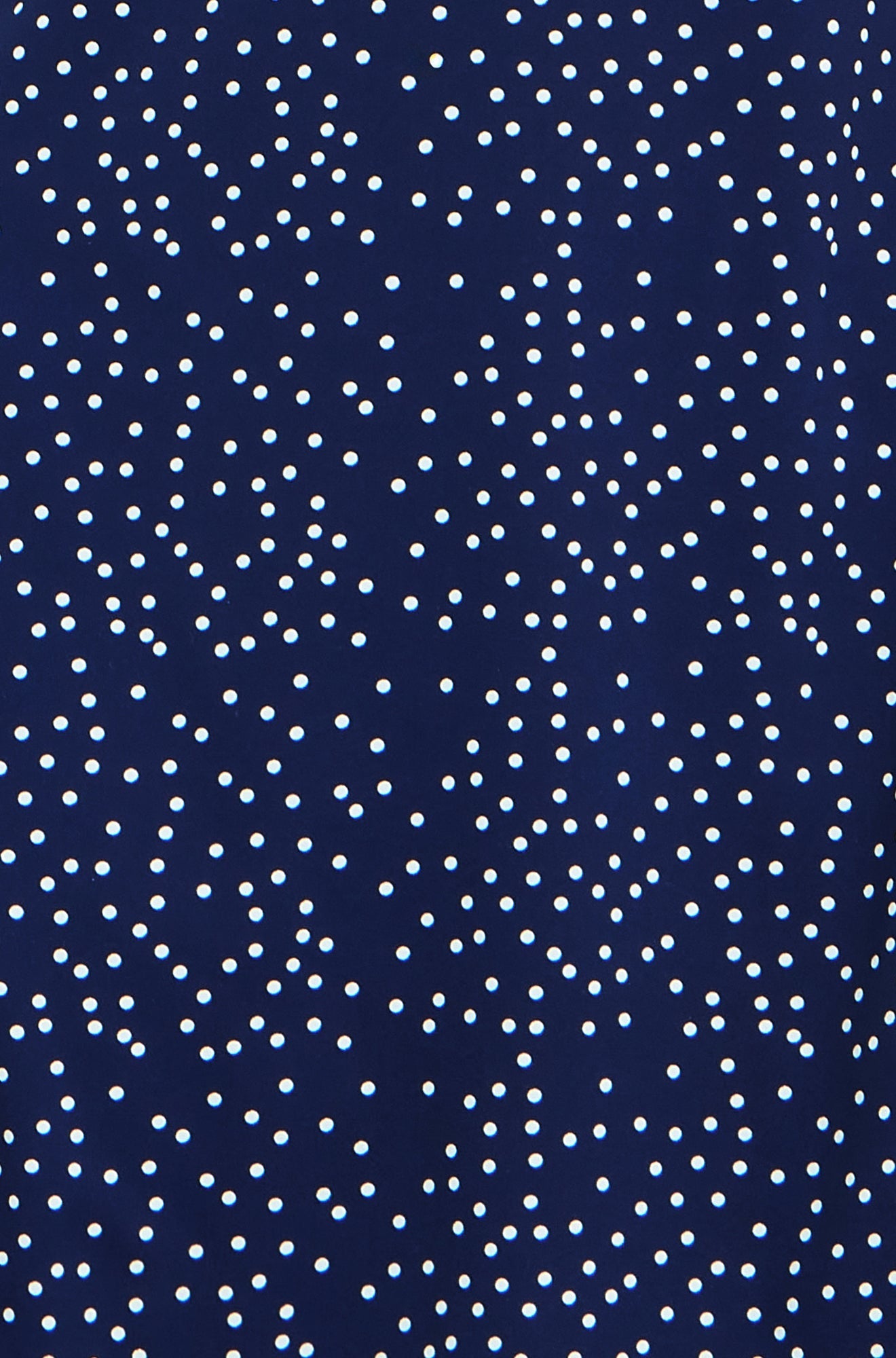 Yumi Navy Spot Print Lace Trim Skater Dress - QHA UK