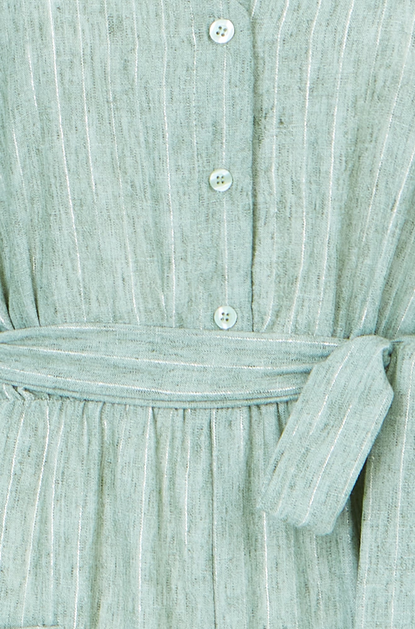 Yumi Women's Khaki Green Pinstripe Wide-Leg Jumpsuit Sizes 6–18 - additional view 8