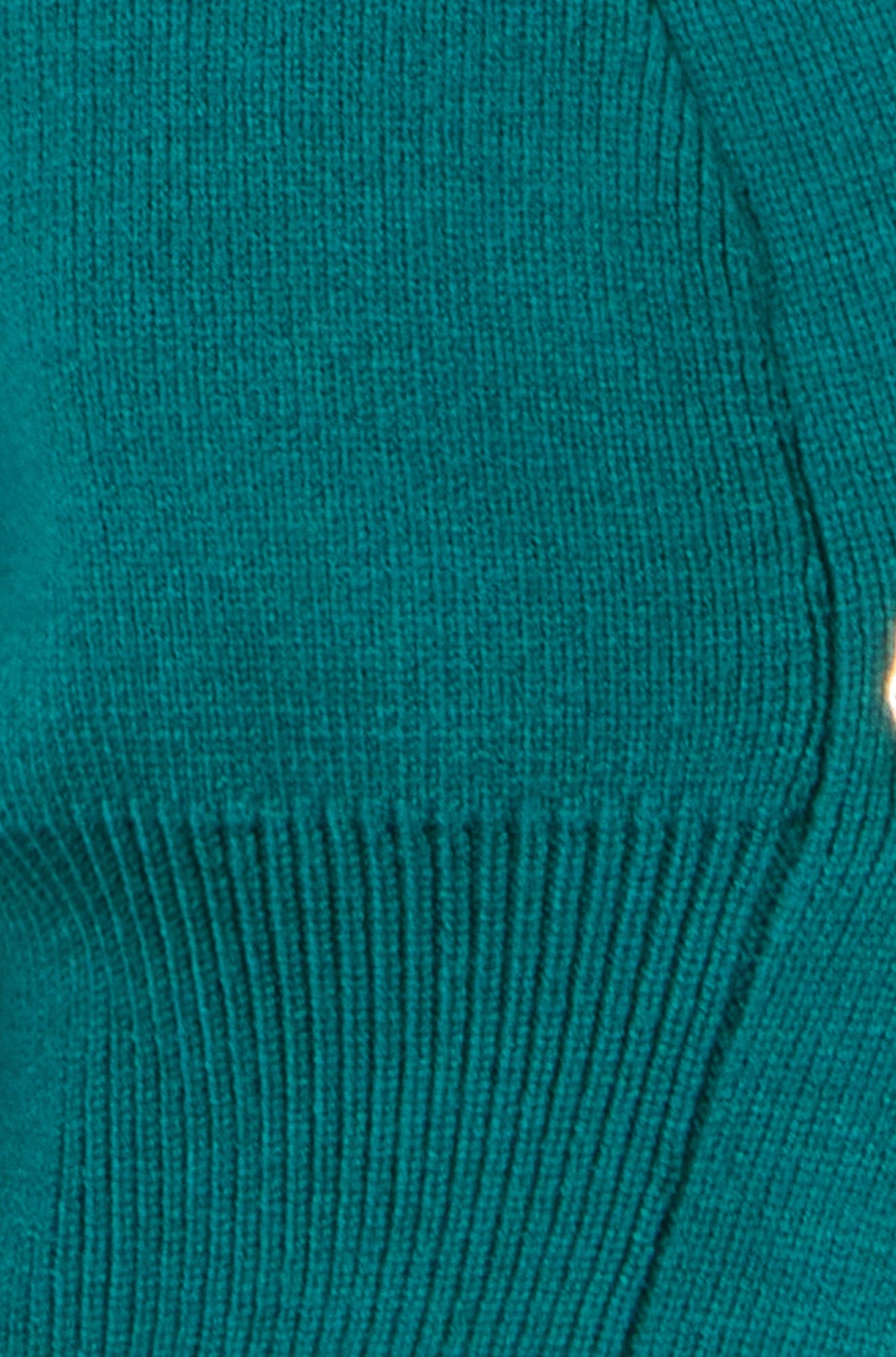Yumi Women's Teal Knitted Button Cardigan with Statement Button, V-Neck