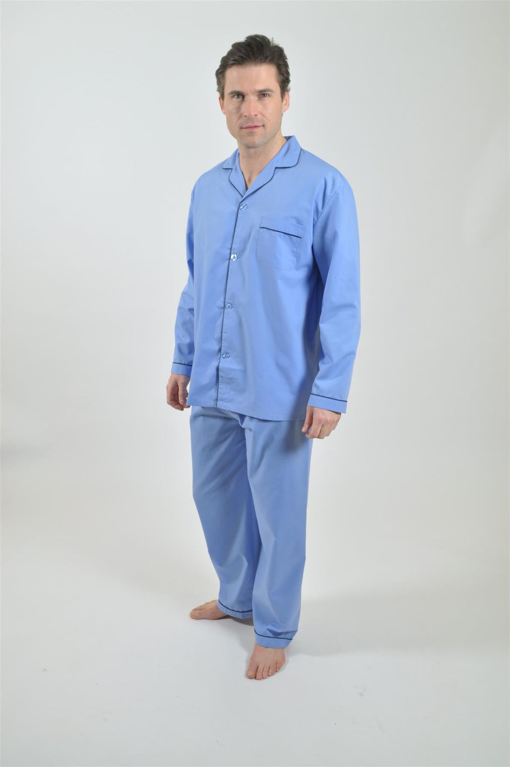 Rael Brook Men's Plain Pyjamas Size Small-4XL  in  4 Colours