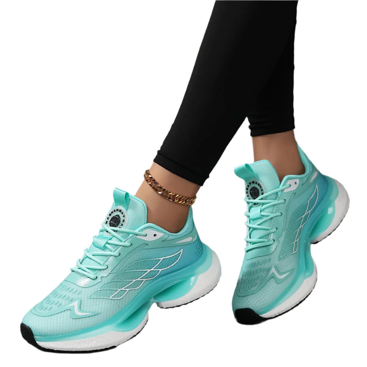 Lightweight Breathable Mesh Running Shoes with Shock Absorption, Non-Slip Sole