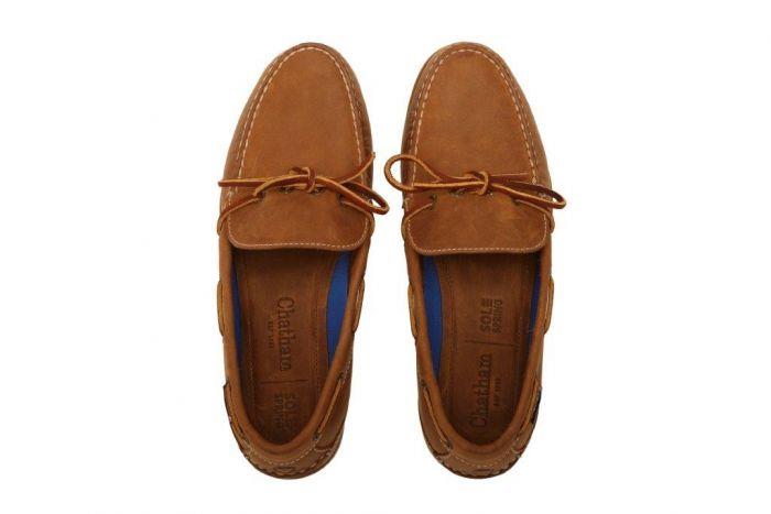 Chatham Mens Saunton G2 Deck Shoes in Walnut