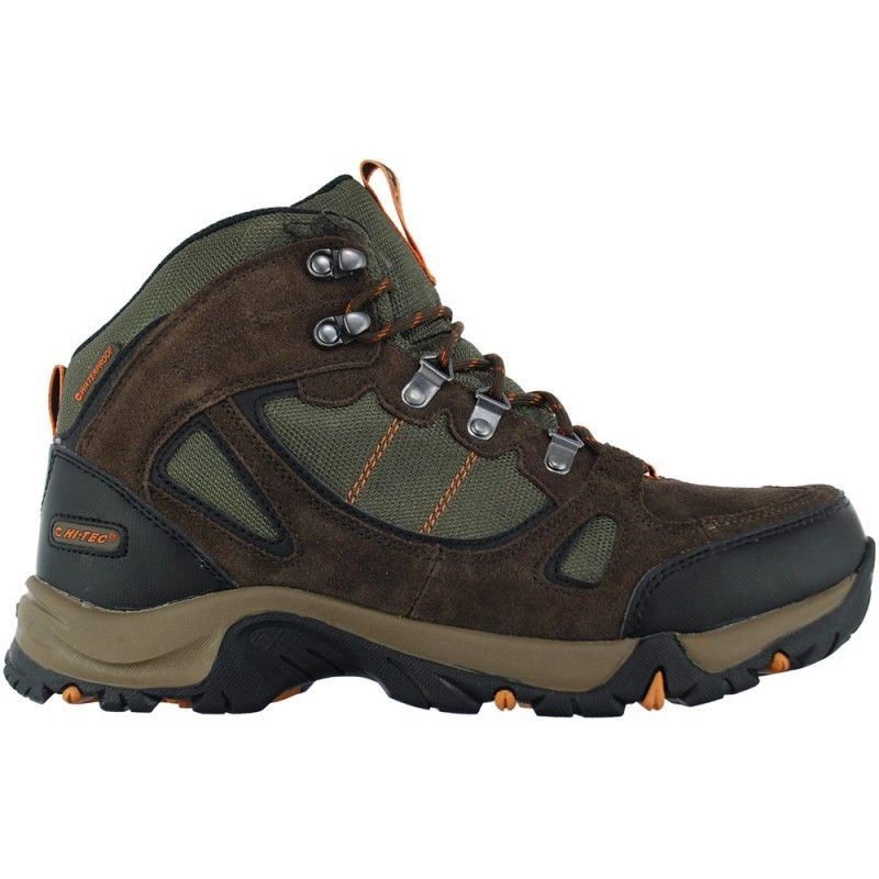 Hi-Tec Mens Wide Fit Waterproof Hiking Boots in Dark Taupe