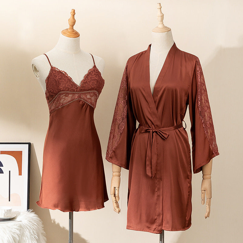 Women's Two-Pieces Summer Sleeping Gown Set